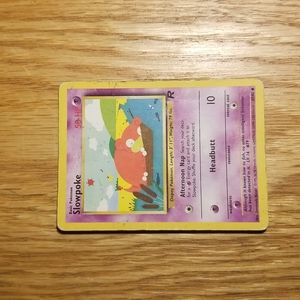 Rare slowpoke pokemon card. Frist edition.